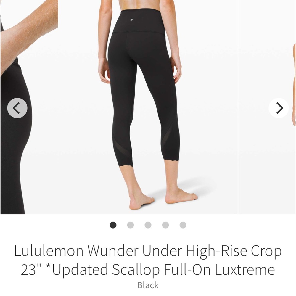 lululemon athletica Black Scallop Crop Pants - Picture 3 of 9